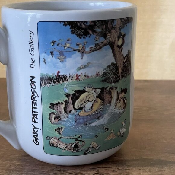 Vintage Gary Patterson Golf Ball Mug White Novelty 3D Coffee Cup The Gallery - Picture 7 of 12